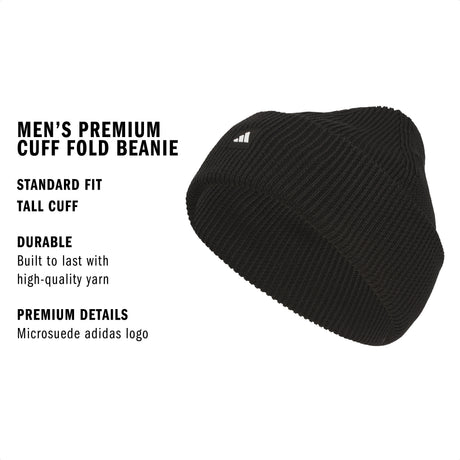 adidas Men's Premium Cuff Fold Beanie-2