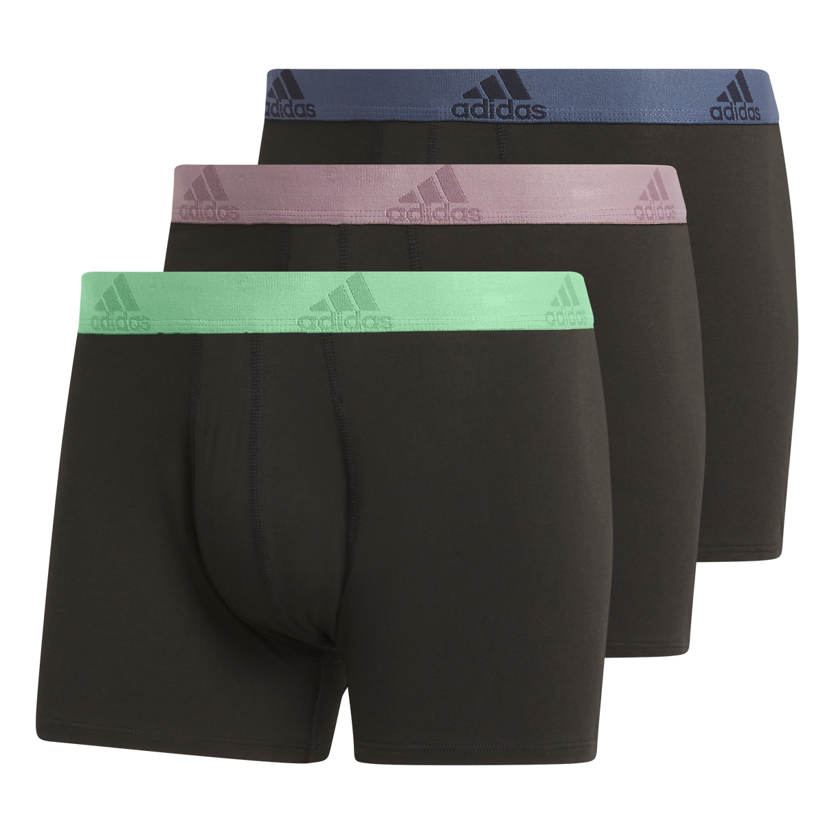 adidas Men's Stretch Cotton 3-Pack Trunk-1