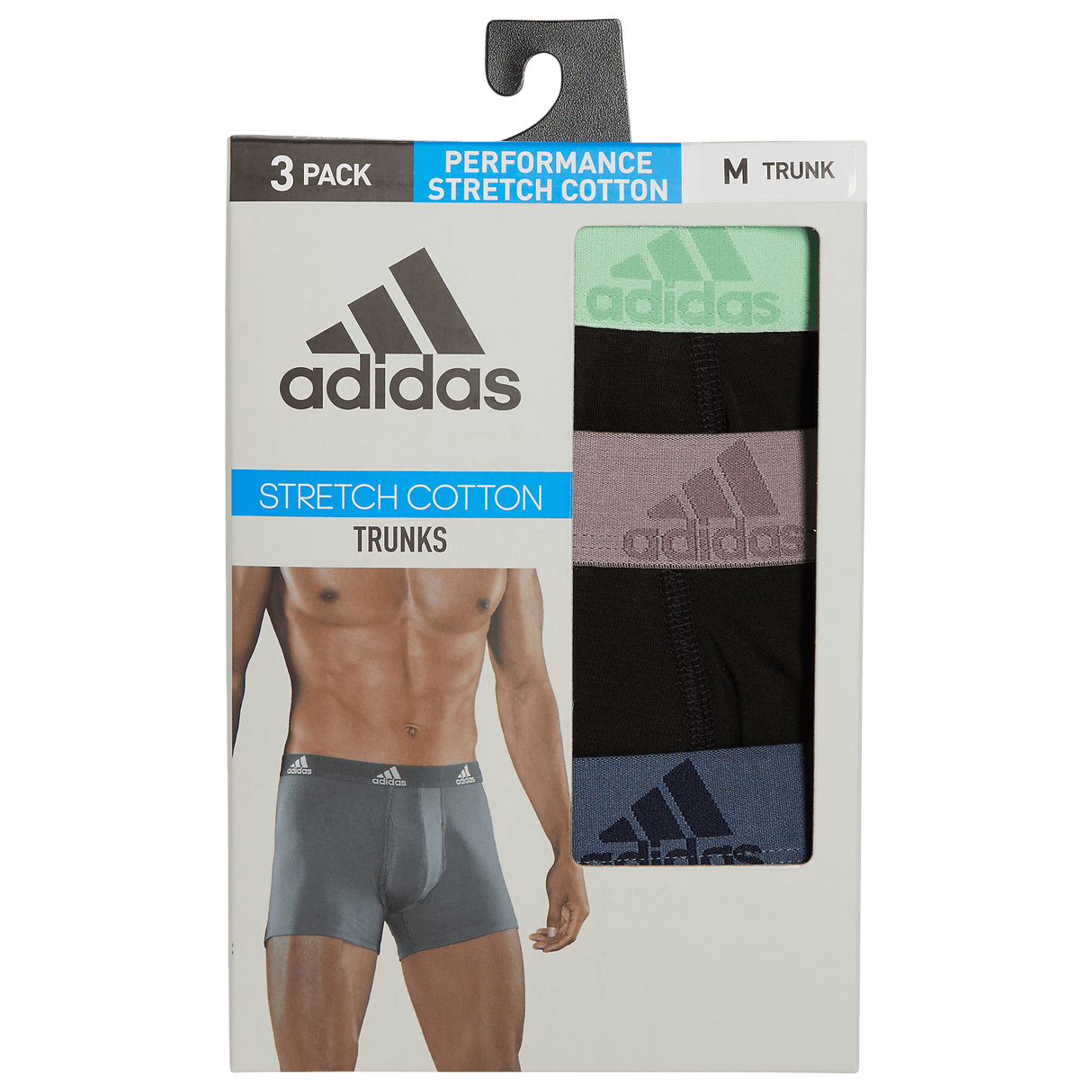 adidas Men's Stretch Cotton 3-Pack Trunk-8