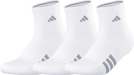 adidas Women's Cushioned 4.0 3-Pack Quarter Sock-1