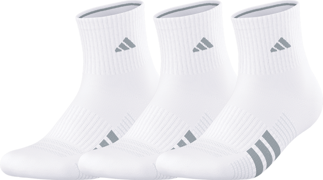 adidas Women's Cushioned 4.0 3-Pack Quarter Sock-1