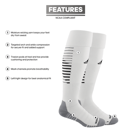 adidas Team Speed II Soccer OTC Sock-2