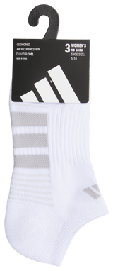 adidas Women's Cushioned 4.0 3-Pack No Show Sock-5