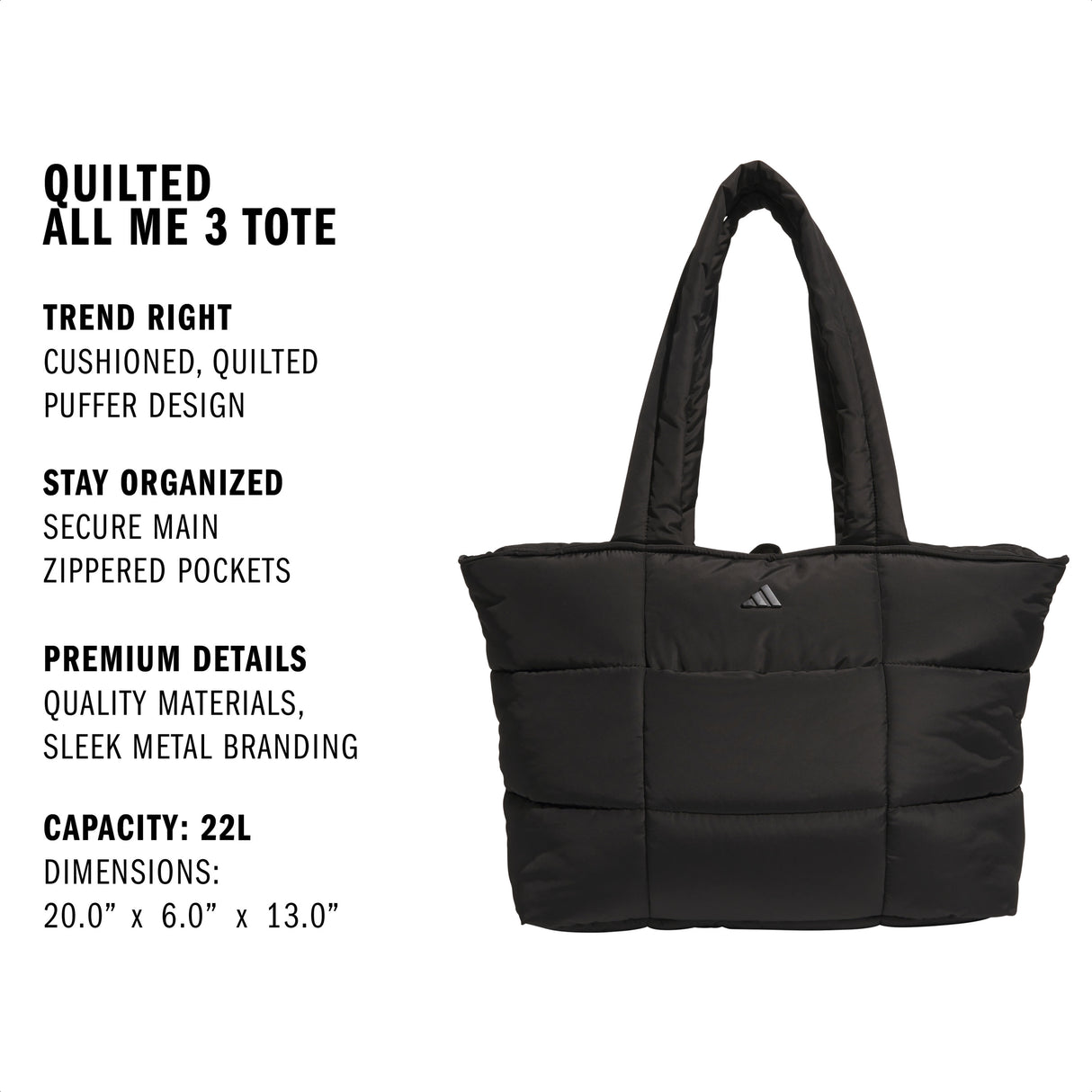 adidas Quilted All Me 3 Tote-2