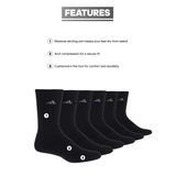 adidas Women's Athletic Cushioned 6-Pack Crew Sock-2