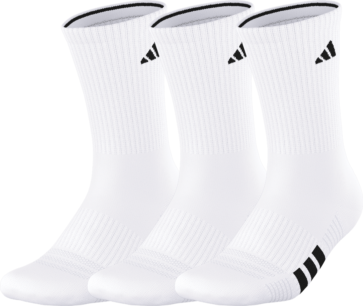 adidas Men's Cushioned 4.0 3-Pack Crew Sock-1