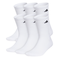 adidas Men's Classic Cushioned 6-Pack Crew Sock-1