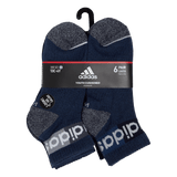 adidas Youth Blocked Linear II 6-Pack Quarter Sock-9