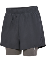 hummel Women's HIIT Intensity 2 In 1 Shorts-1