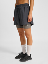 hummel Women's HIIT Intensity 2 In 1 Shorts-5