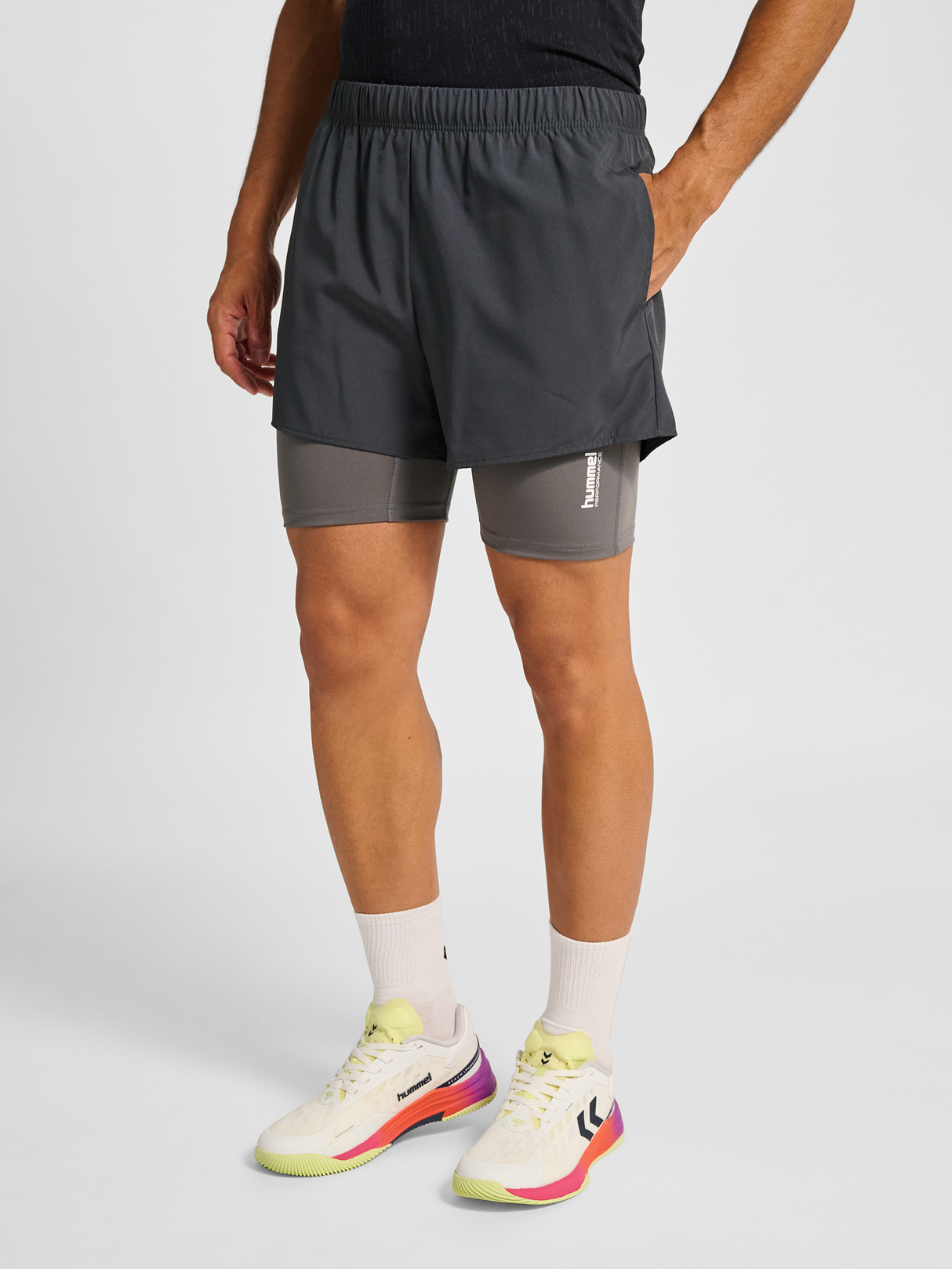 hummel Women's HIIT Intensity 2 In 1 Shorts-6