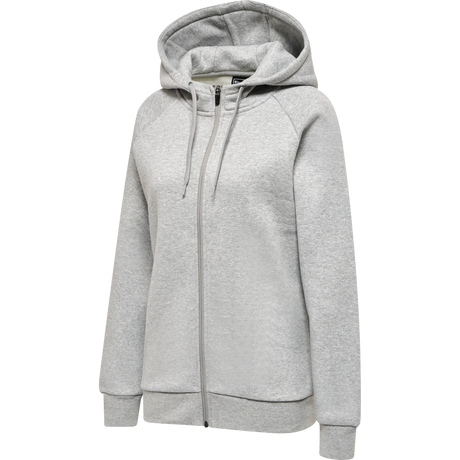 hummel Women's Red Heavy Zip Hoodie-1