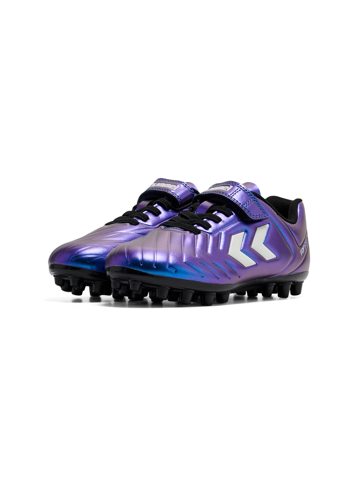 hummel Youth Top Star Mid Ground Velcro 2.0 Cleats-2
