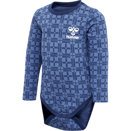 hummel Infant & Toddler Check Bodysuit Long Sleeve-1