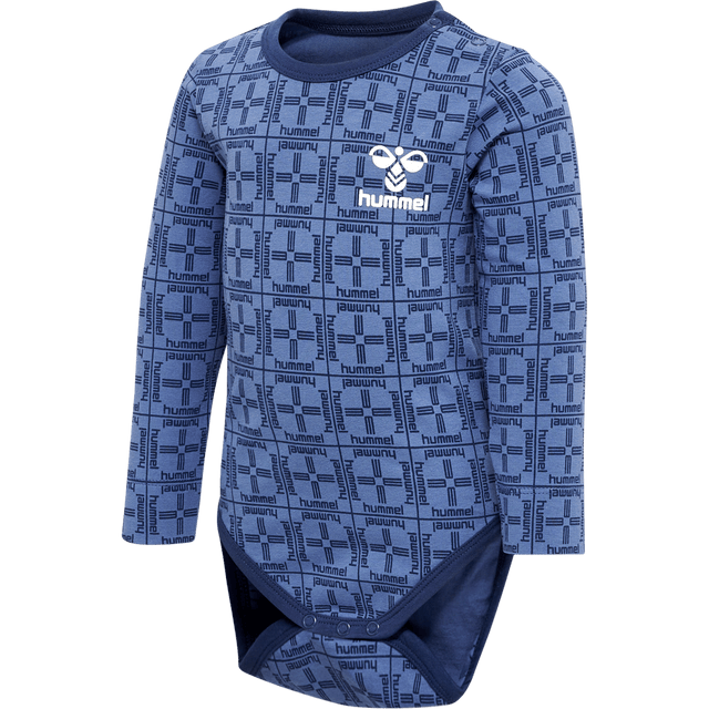 hummel Infant & Toddler Check Bodysuit Long Sleeve-1