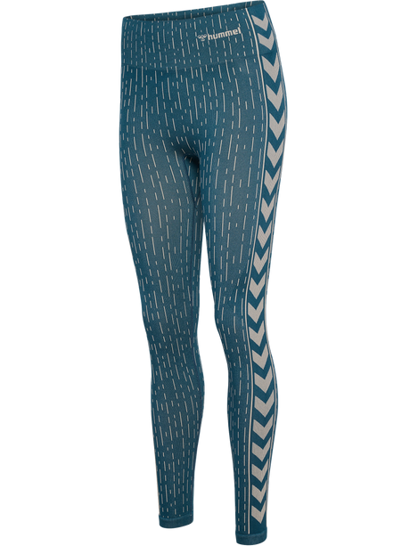 hummel Women's Mindful Training Drops Seamless Mid Waist Tights-1