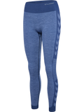 hummel Women's Mindful Training Shine Seamless Mid Waist Tights-1