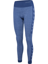 hummel Women's Mindful Training Shine Seamless Mid Waist Tights-1