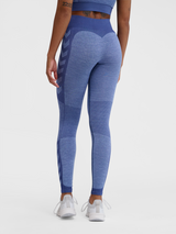 hummel Women's Mindful Training Shine Seamless Mid Waist Tights-4