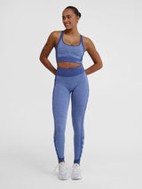 hummel Women's Mindful Training Shine Seamless Mid Waist Tights-6