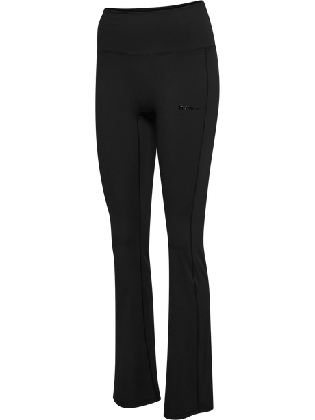 hummel Women's Prima Rib Straight Leg High Waist Tights-1