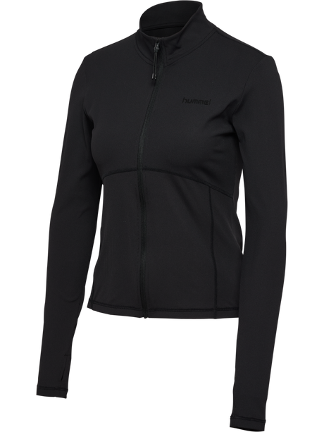 hummel Women's Prima Rib Zip Blouse-1