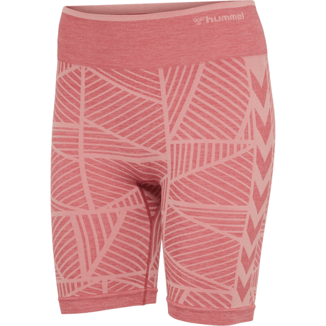 hummel Women's Mindful Training Energy Seamless Mid Waist Shorts-1