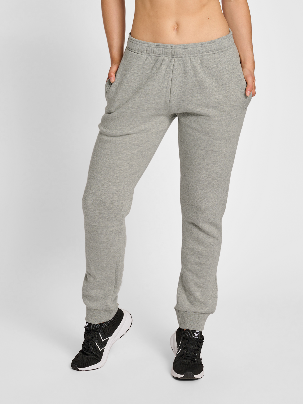 hummel Women's Red Basic Sweatpants-5