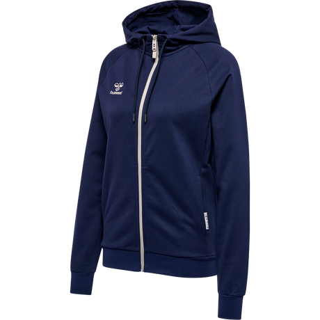 hummel Women's Move Grid Cotton Zip Hoodie-1