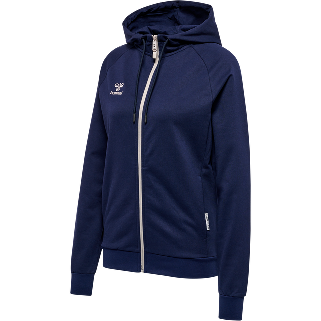 hummel Women's Move Grid Cotton Zip Hoodie-1
