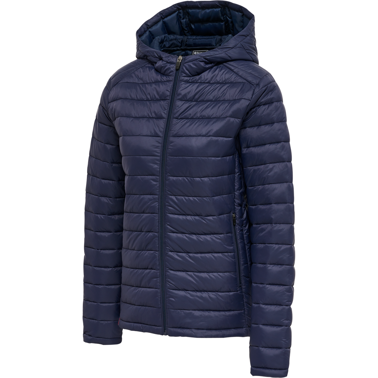 hummel Women's Red Quilted Hood Jacket-1