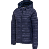 hummel Women's Red Quilted Hood Jacket-1