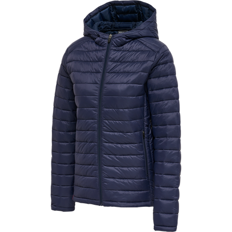 hummel Women's Red Quilted Hood Jacket-1