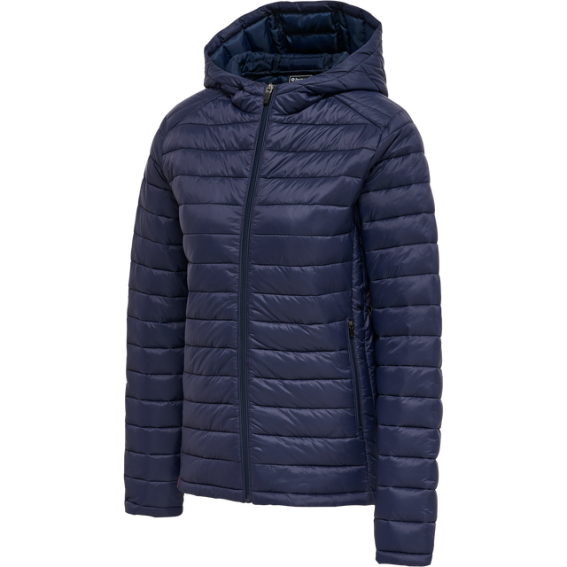 hummel Women's Red Quilted Hood Jacket-1