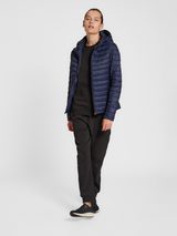 hummel Women's Red Quilted Hood Jacket-4