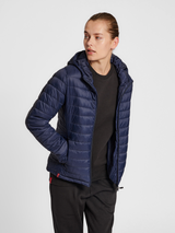 hummel Women's Red Quilted Hood Jacket-5