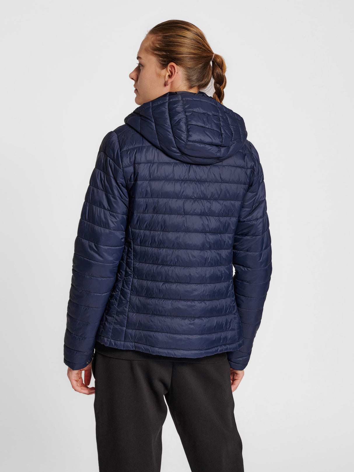 hummel Women's Red Quilted Hood Jacket-6
