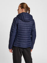 hummel Women's Red Quilted Hood Jacket-6