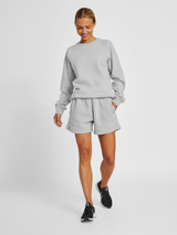 hummel Women's Red Basic Sweat Shorts-4