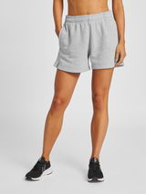 hummel Women's Red Basic Sweat Shorts-5