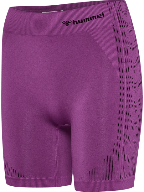 hummel Women's Mindful Training Shaping Seamless Mid Waist Shorts-1