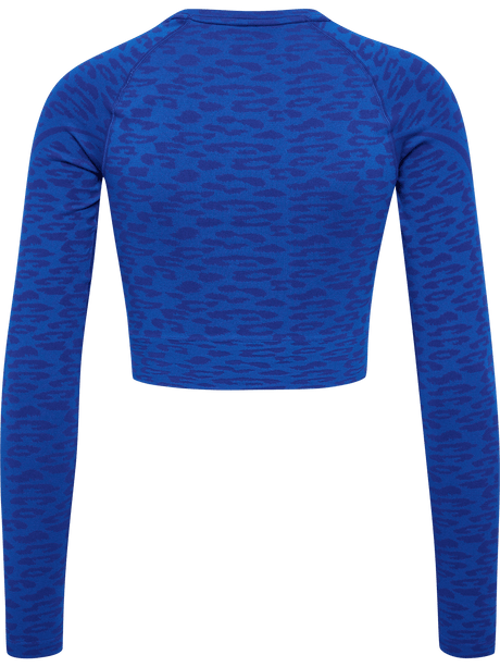 hummel Women's Mindful Training Leo Seamless Crop Long Sleeve T-Shirt-2