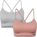hummel Women's Juno 2 Pack Seamless Bra-1