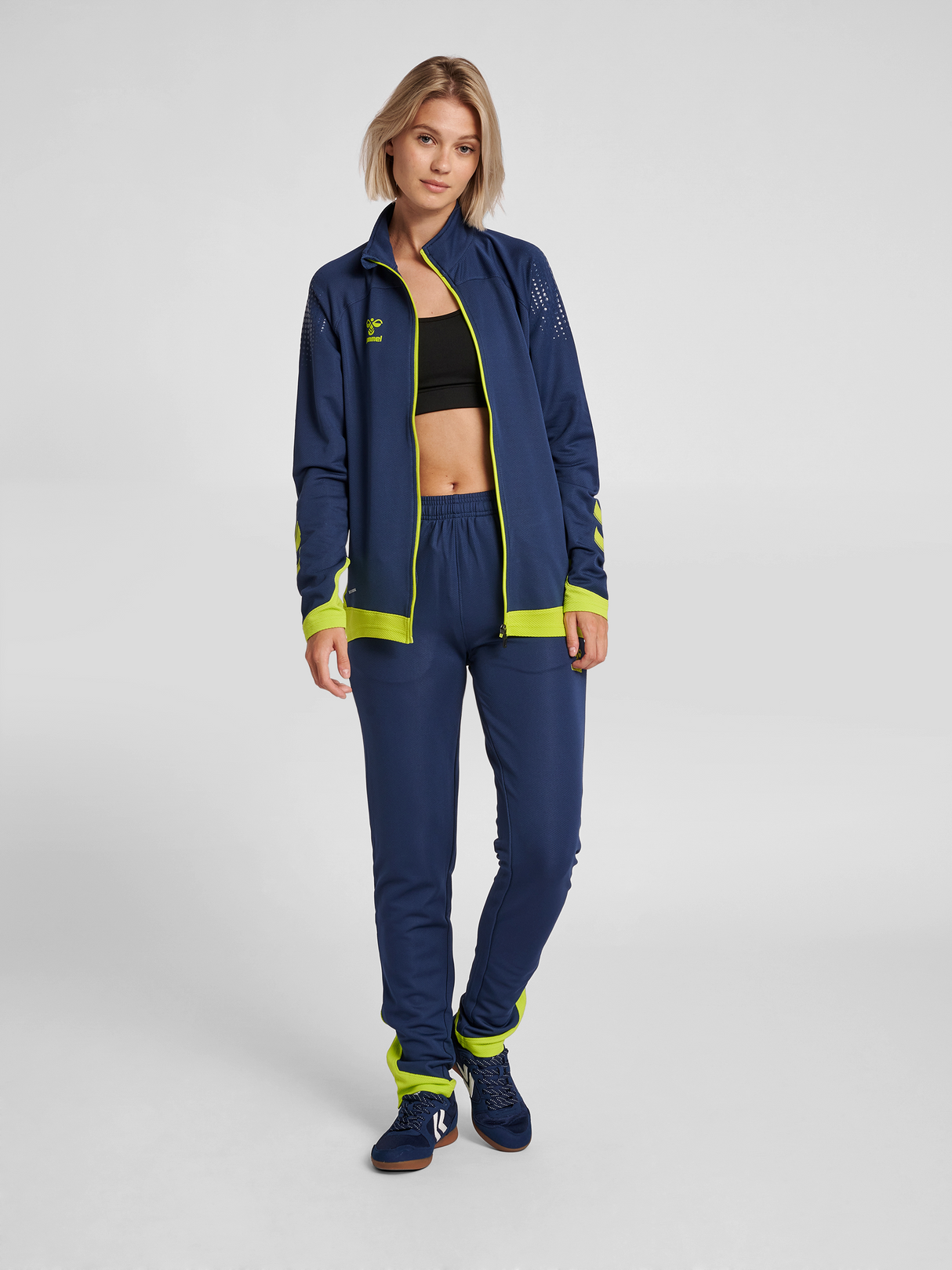 hummel Women's Lead Poly Zip Jacket-4