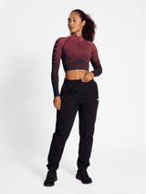 hummel Women's Mindful Training Fade Seamless Half Zip-4