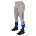 Champro Girl's Tournament Low Rise Softball Pants with Piping-1