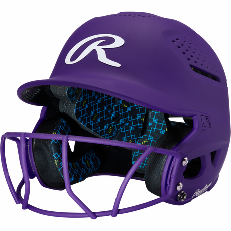 Rawlings Rx2 Softball Batting Helmet with Face Mask-1