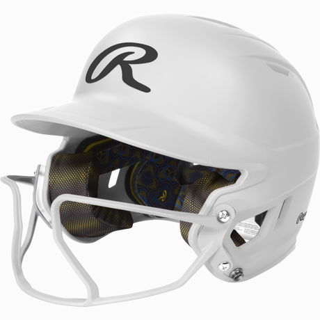 Rawlings Mach Hi-viz 1-tone Matte Fastpitch Softball Batting Helmet with Attached Face Guard-1