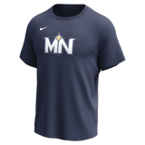Nike Minnesota Twins Men's Crew Neck Synthetic Tee