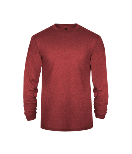 Badger Sport Tri-blend L/s Youth Tee